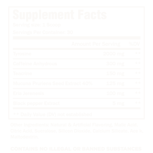 Brain storm Supplement Facts Brain storm Supplement Facts